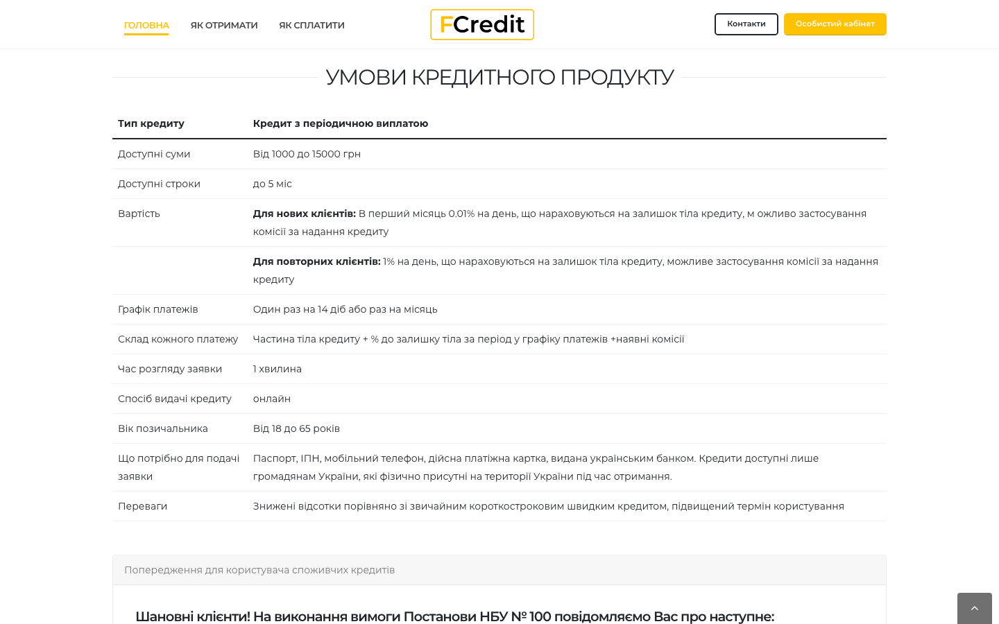 FCredit